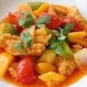 Sliced Fried Fish with Sweet and Sour Sauce
