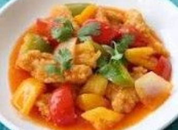 Sliced Fried Fish with Sweet and Sour Sauce