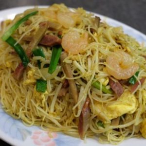 Fried Rice Vermicelliin Singapore Style
