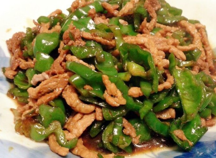 Shredded Chicken with Green Pepper