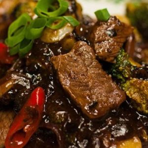 Fried Beef with Black Bean Sauce